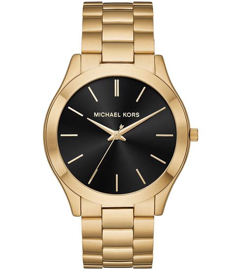 michael kors men's slim runway gold-tone watch|Michael Kors Watch mk8507.